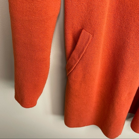 J Crew Orange Cardigan Shacket Size XS - Picture 4 of 5